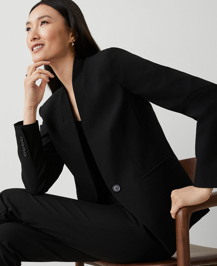 The Cutaway Blazer in Bi-Stretch