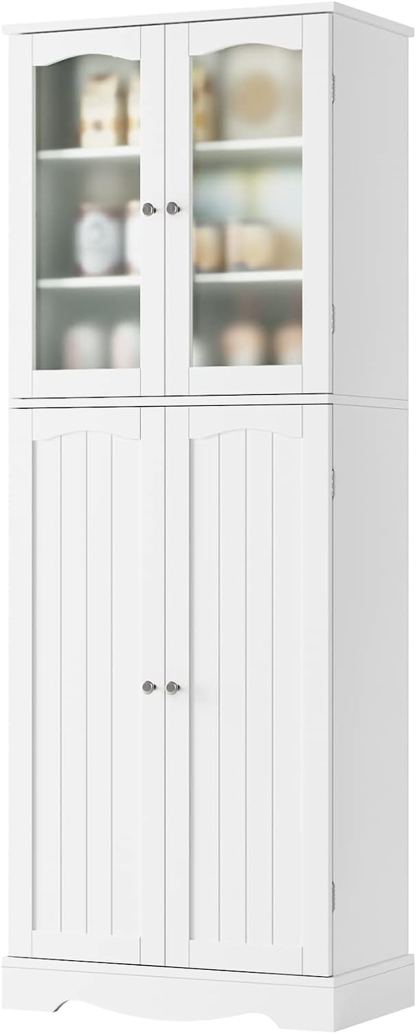HORSTORS 64" Kitchen Pantry Cabinet
