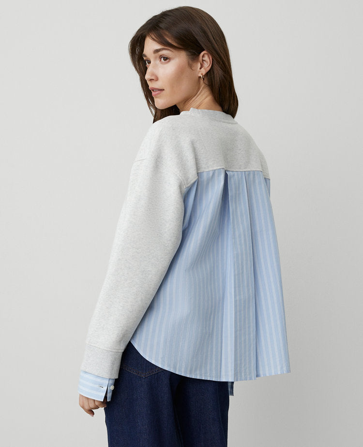 Weekend Collection Mixed Media Sweatshirt