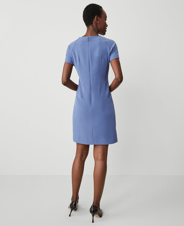 The Crew Neck Shift Dress in Seasonless Stretch