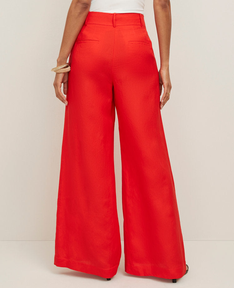 The Statement Palazzo Pant in Linen Blend