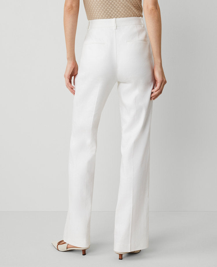 The Trouser Pant in Herringbone Linen Blend