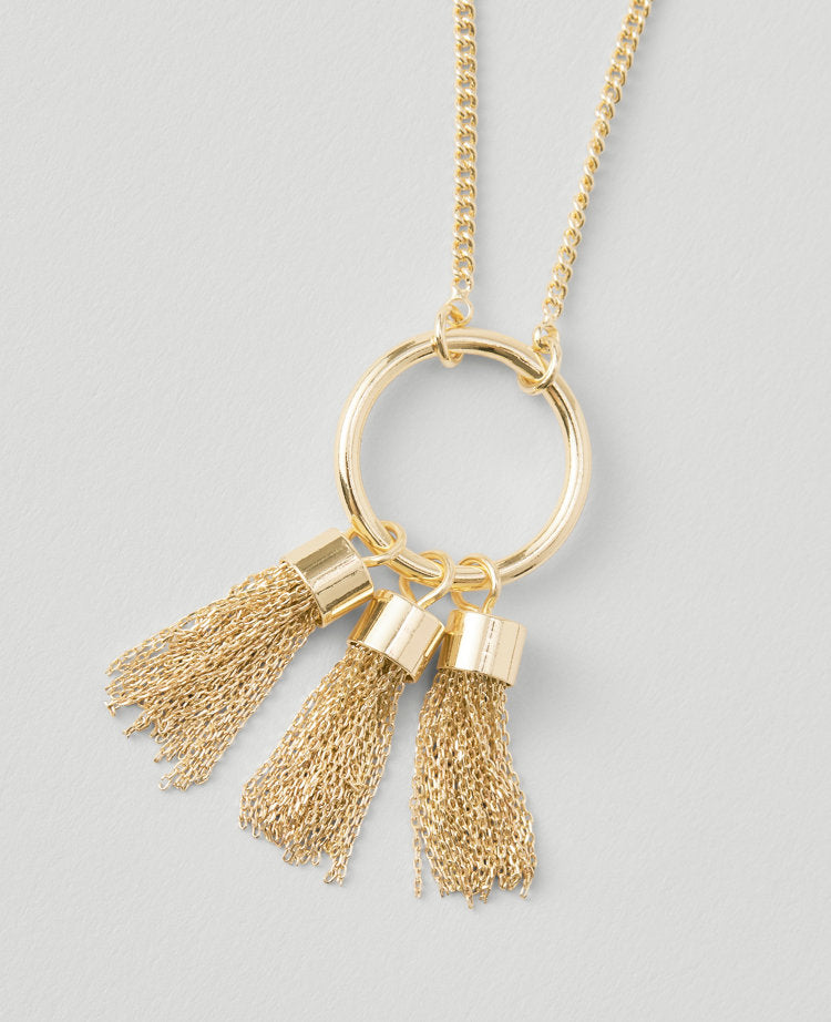 Triple Tassel Necklace