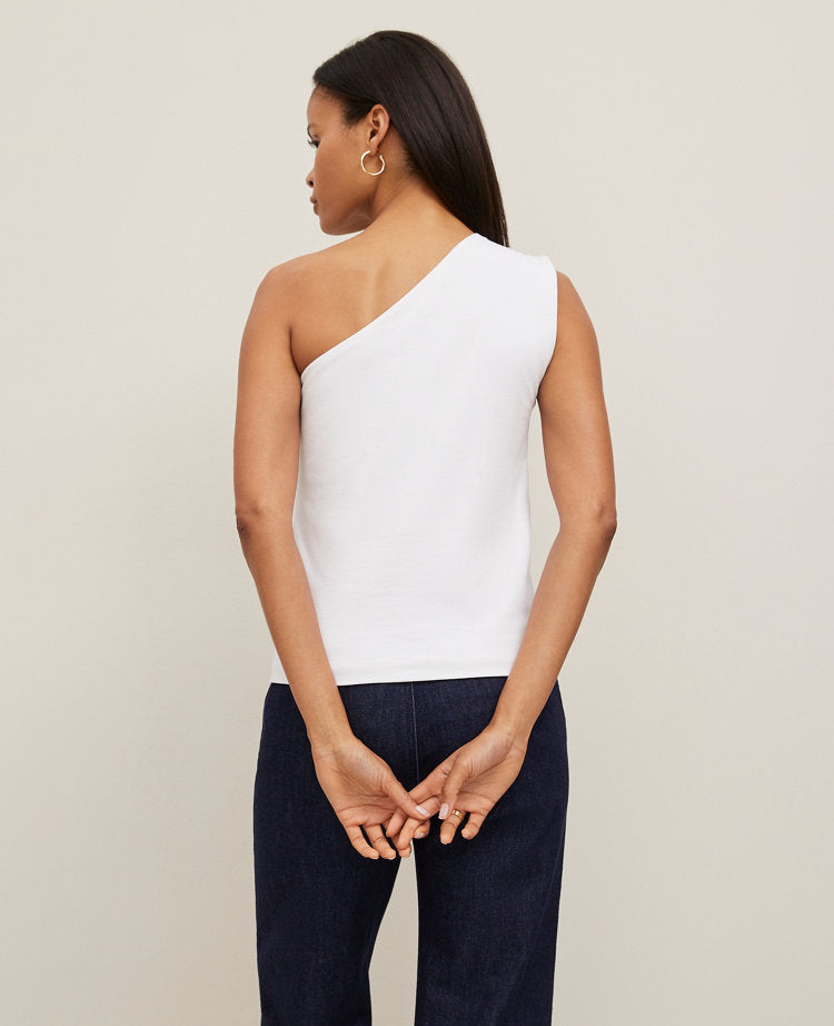 Ruched One-Shoulder Top