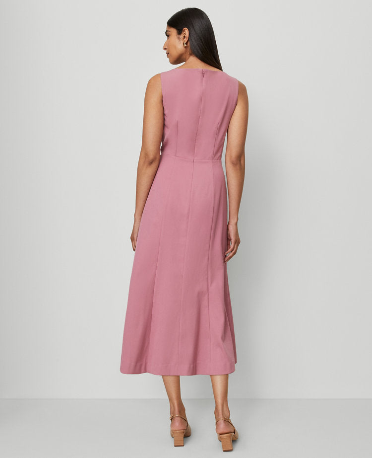 The Petite Boatneck Flare Dress