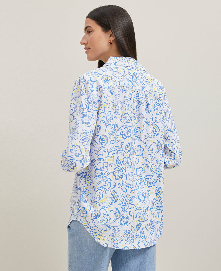 Petite Floral Camp Shirt