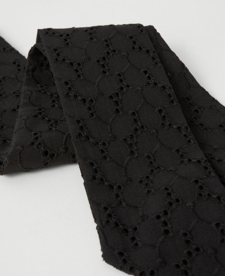 Eyelet Skinny Scarf