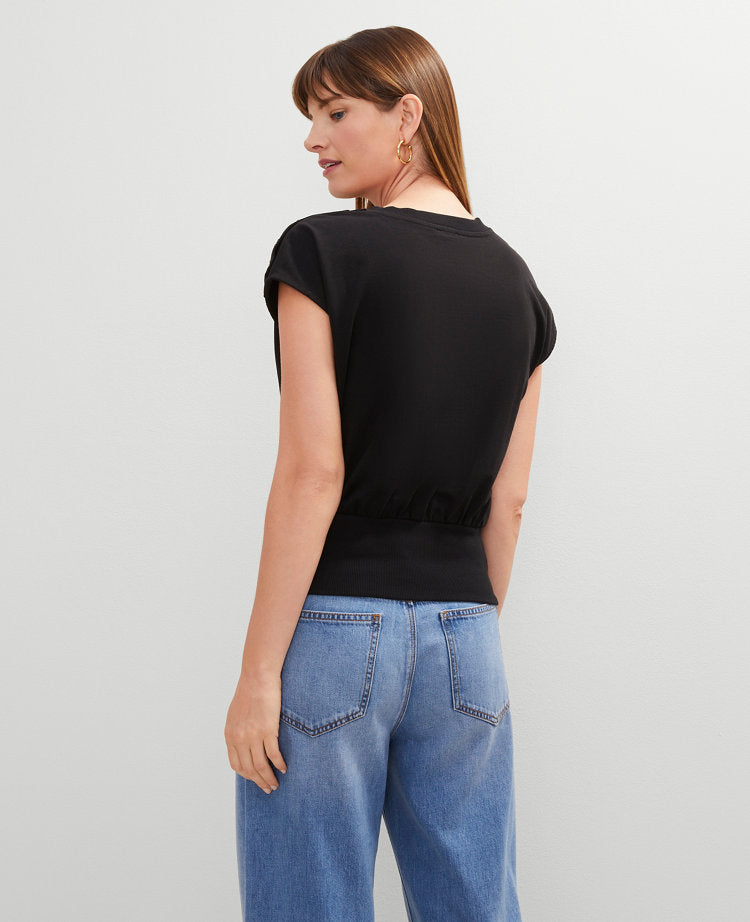 Petite Shoulder Button Top