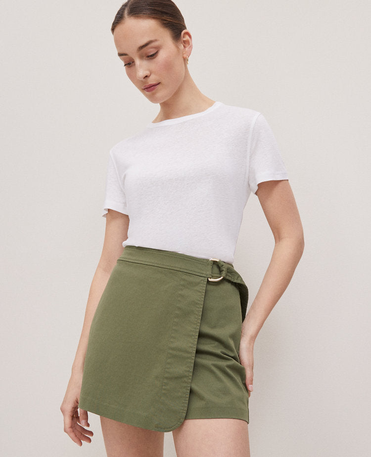 Petite Weekend Collection Linen Blend Tee