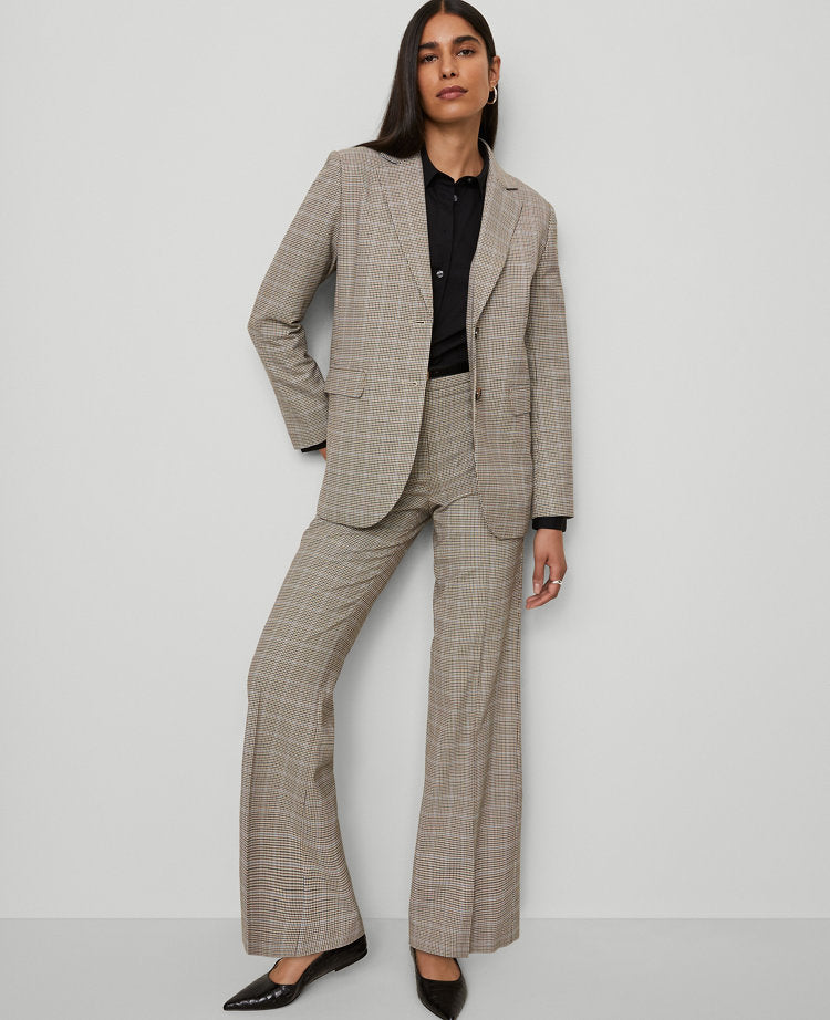 The Flare Trouser Pant in Plaid