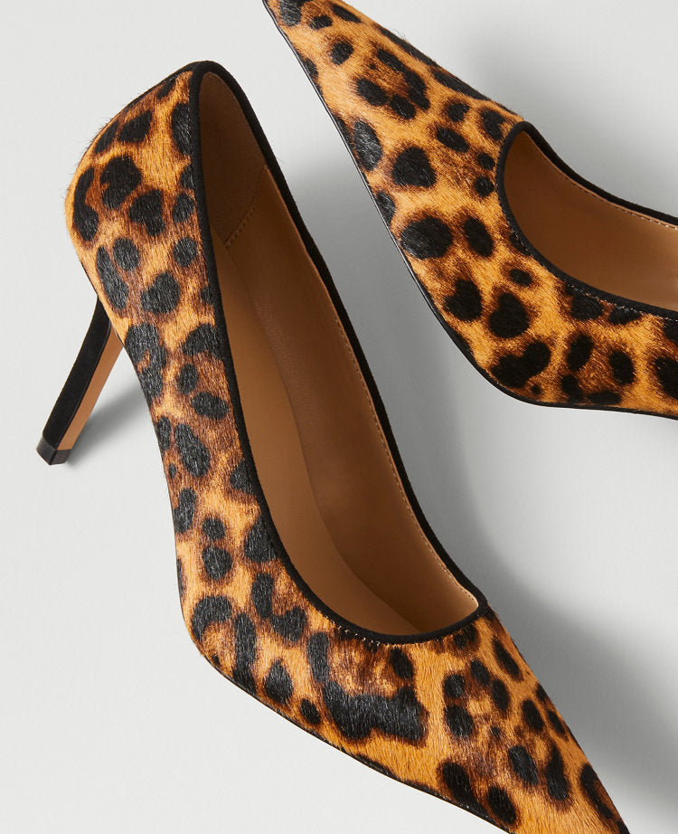 Pointy Toe Haircalf Pumps