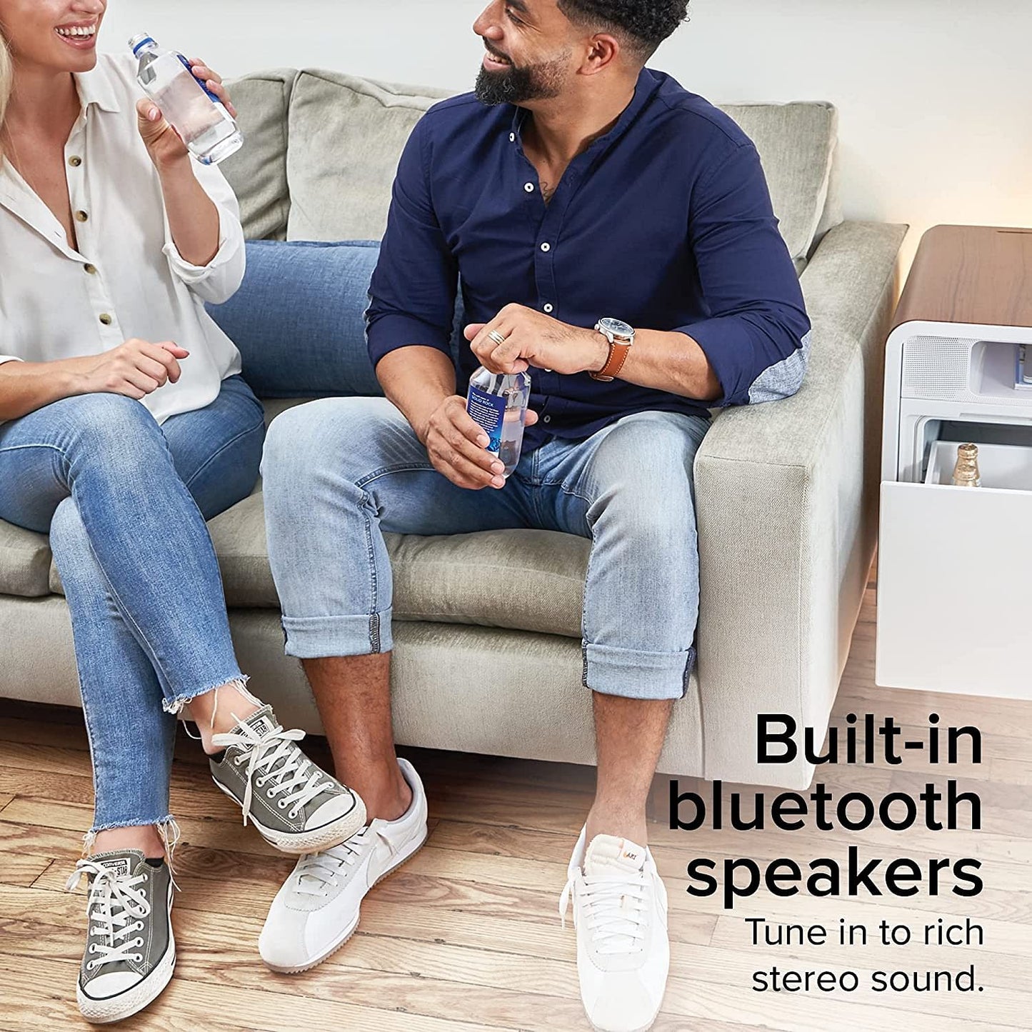 Smart Side Table with Thermoelectric Cooling Drawer