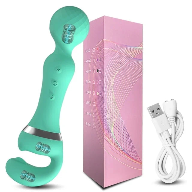 HOT 2 IN 1 AV VIBRATOR FEMALE MAGIC WAND CLITORIS STIMULATOR