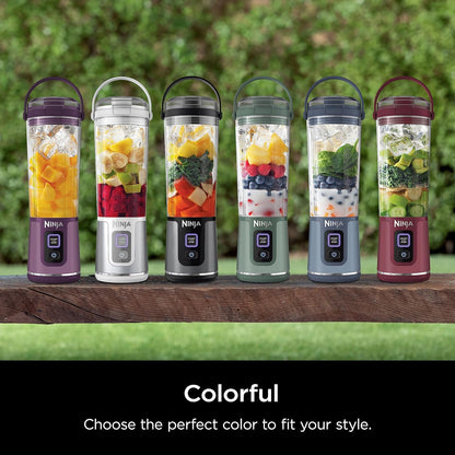 Ninja BC151BK Blast Portable Blender, Cordless, 18oz. Vessel, Personal Blender-for Shakes & Smoothies, BPA Free, Leakproof-Lid & Sip Spout, USB-C Rechargeable, Dishwasher Safe Parts, Black