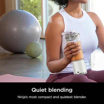 Ninja BC151BK Blast Portable Blender, Cordless, 18oz. Vessel, Personal Blender-for Shakes & Smoothies, BPA Free, Leakproof-Lid & Sip Spout, USB-C Rechargeable, Dishwasher Safe Parts, Black