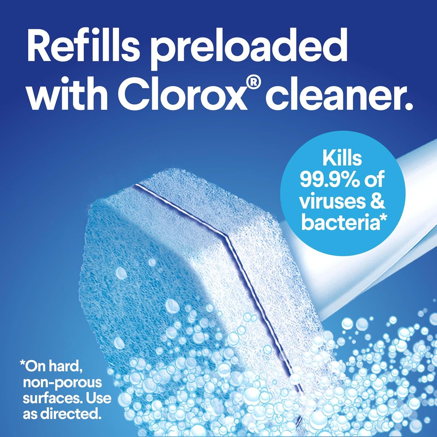 Clorox ToiletWand Disposable Toilet Cleaning System - ToiletWand, Storage Caddy and 16 Disinfecting ToiletWand Refill Heads (Package May Vary)