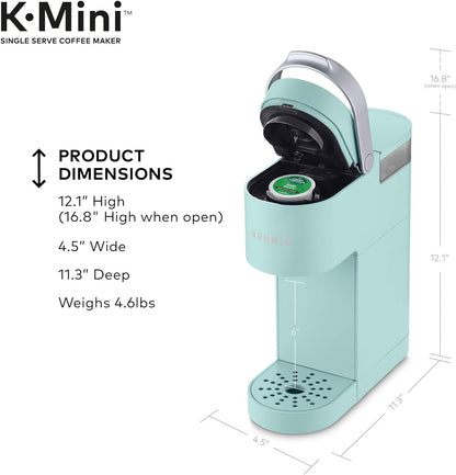 Keurig K-Mini Single Serve K-Cup Pod Coffee Maker, 6 to 12oz Brew size, with Cord Storage, Perfect for Small Spaces, Black