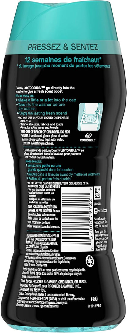 Downy Unstopables In Wash Scent Booster Beads, Fresh Scent, 24 oz, Downy Scent Booster Beads, Unstoppable Laundry Beads, Odor Protection