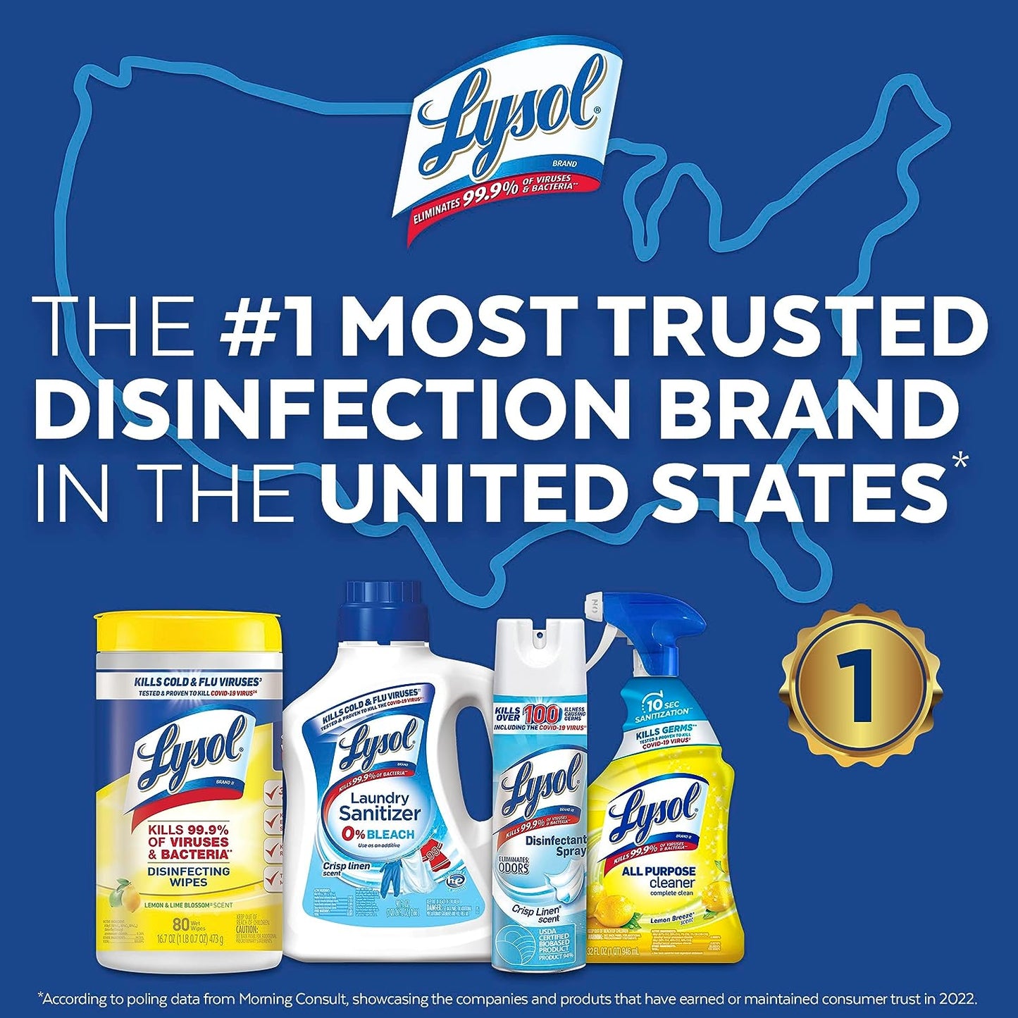 Lysol Disinfectant Wipes, Multi-Surface Antibacterial Cleaning Wipes, For Disinfecting and Cleaning, Lemon and Lime Blossom, 80 Count (Pack of 4)