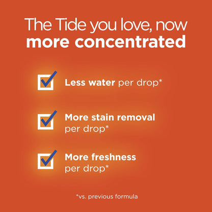 Tide plus Downy Liquid Laundry Detergent Soap, April Fresh Scent, HE Compatible, 94 Loads, 132 fl oz