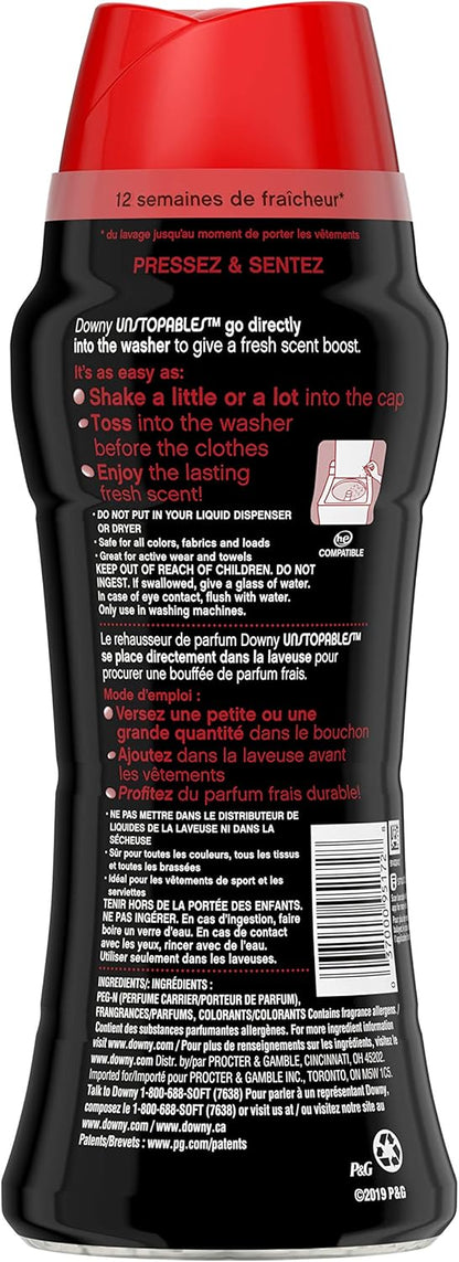 Downy Unstopables In Wash Scent Booster Beads, Fresh Scent, 24 oz, Downy Scent Booster Beads, Unstoppable Laundry Beads, Odor Protection