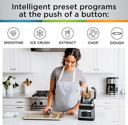 Ninja BN701 Professional Plus Blender, 1400 Peak Watts, 3 Functions for Smoothies, Frozen Drinks & Ice Cream with Auto IQ, 72-oz.* Total Crushing Pitcher & Lid, Dark Grey