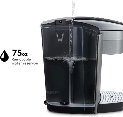 Keurig K-Elite Single Serve K-Cup Pod Coffee Maker, with Strength and Temperature Control, Iced Coffee Capability, 8 to 12oz Brew Size, Programmable, Brushed Slate