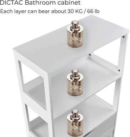 Sideboard Storage Cabinet with 2 Open Shelves