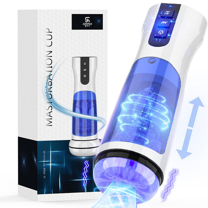 Buff - Waterproof Telescopic Sucking Vibration Masturbation Cup With Wearable Panty