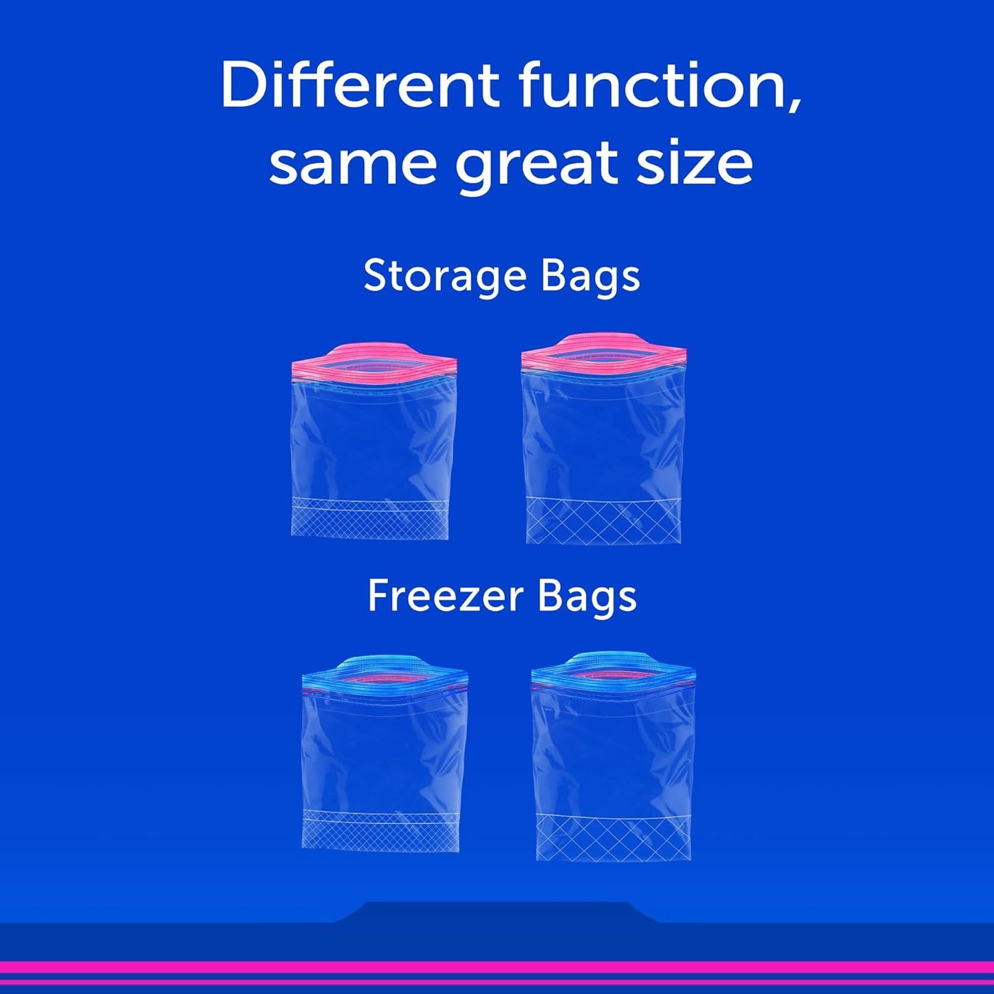 Ziploc Quart Food Storage Freezer Bags, Stay Open Design with Stand-Up Bottom, Easy to Fill, 75 Count