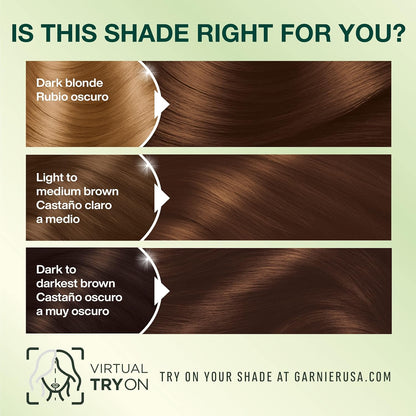 Garnier Hair Color Nutrisse Nourishing Creme, 40 Dark Brown (Dark Chocolate) Permanent Hair Dye, 1 Count (Packaging May Vary)