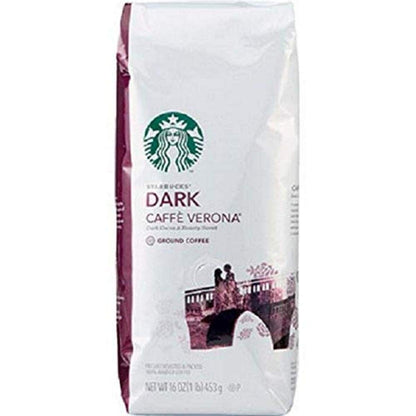 Starbucks Ground Coffee, Dark Roast Coffee, Caffè Verona, 100% Arabica, 1 bag (28 oz)