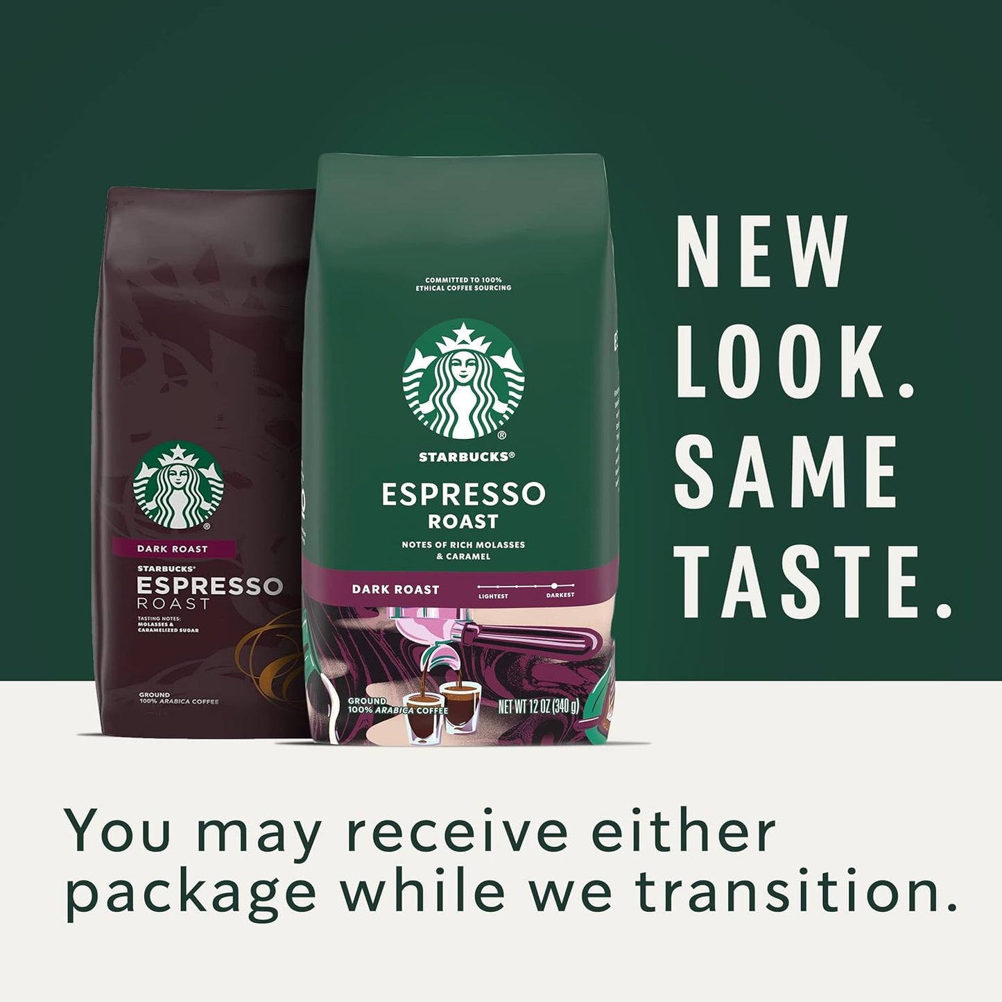 Starbucks Ground Coffee, Dark Roast Coffee, Caffè Verona, 100% Arabica, 1 bag (28 oz)