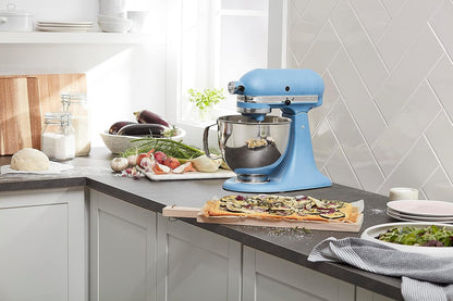 KitchenAid Artisan Series 5 Quart Tilt Head Stand Mixer with Pouring Shield KSM150PS, Removable bowl, Aqua Sky