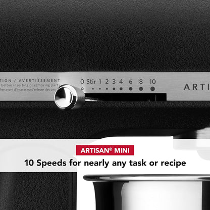 KitchenAid Artisan Mini 3.5 Quart Tilt-Head Stand Mixer - KSM3316X - Black Matte