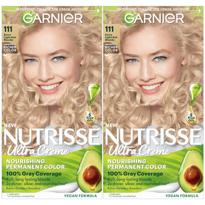 Garnier Hair Color Nutrisse Nourishing Creme, 40 Dark Brown (Dark Chocolate) Permanent Hair Dye, 1 Count (Packaging May Vary)