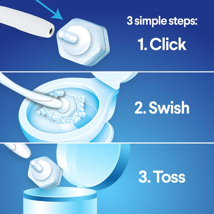 Clorox ToiletWand Disposable Toilet Cleaning System - ToiletWand, Storage Caddy and 16 Disinfecting ToiletWand Refill Heads (Package May Vary)