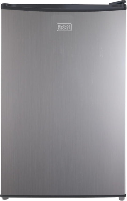 BLACK+DECKER BCRK17B Compact Refrigerator Energy Star Single Door Mini Fridge with Freezer, 1.7 Cubic Feet, Black