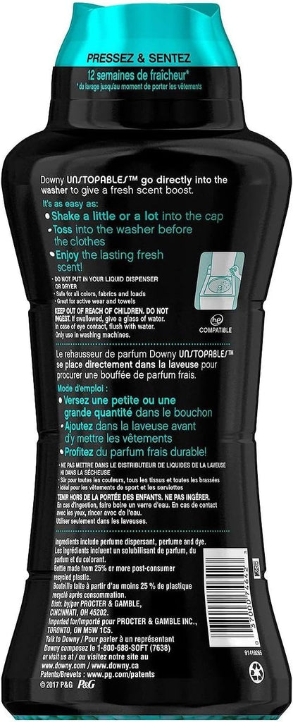 Downy Unstopables In Wash Scent Booster Beads, Fresh Scent, 24 oz, Downy Scent Booster Beads, Unstoppable Laundry Beads, Odor Protection