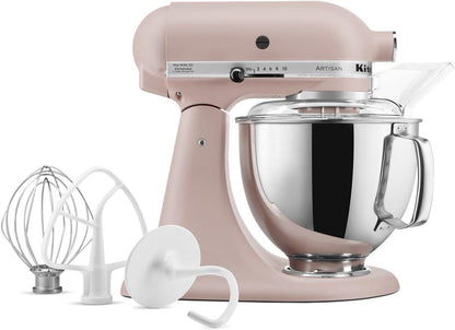 KitchenAid Artisan Series 5 Quart Tilt Head Stand Mixer with Pouring Shield KSM150PS, Removable bowl, Aqua Sky