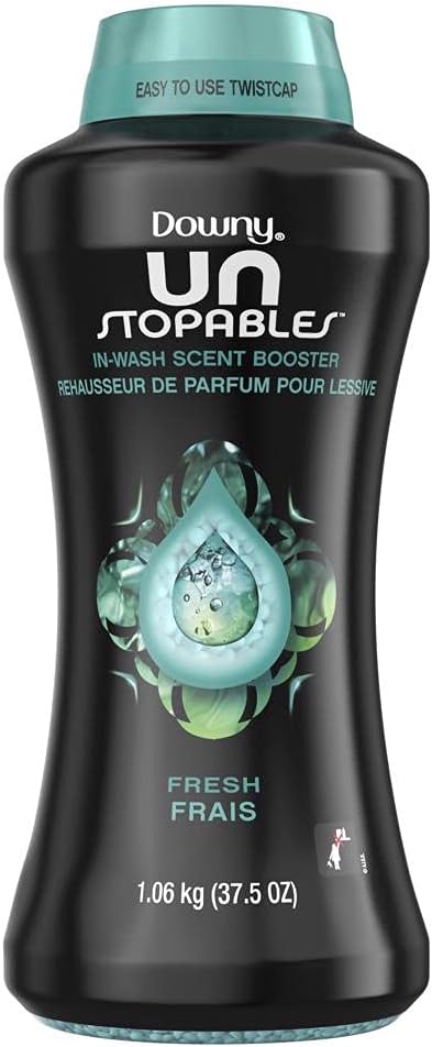 Downy Unstopables In Wash Scent Booster Beads, Fresh Scent, 24 oz, Downy Scent Booster Beads, Unstoppable Laundry Beads, Odor Protection