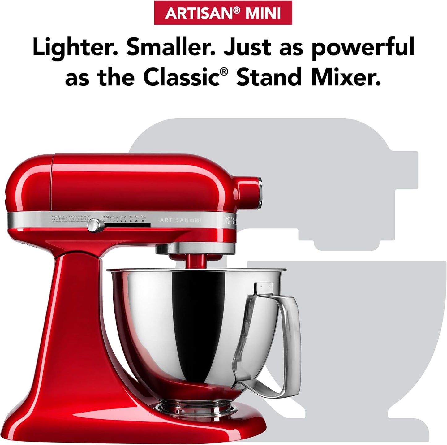 KitchenAid Artisan Mini 3.5 Quart Tilt-Head Stand Mixer - KSM3316X - Black Matte