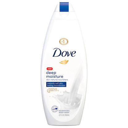 Dove Body Wash with Pump Deep Moisture For Dry Skin Moisturizing Skin Cleanser with 24hr Renewing MicroMoisture Nourishes The Driest Skin 30.6 oz