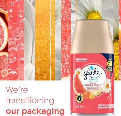Glade Automatic Spray Air Freshener Refill, Scented Air Freshener for Home and Bathroom, Clean Linen, 6.2 Oz, 3 Count