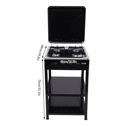 💥Clearance Sale 4 Burner Gas Stove 🔥 Portable Outdoor Cooktop 🍳 NG/LPG Ready 🏕️obs Manual Ignition for RV Travel Emergency Preparedness Family Use
