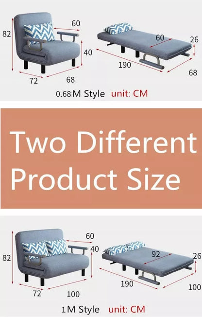 2-in-1 Folding Armchair Sofa Bed