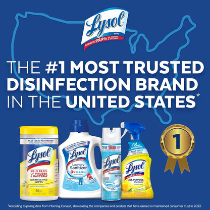 Lysol Disinfectant Wipes Bundle, Multi-Surface Antibacterial Cleaning Wipes, For Disinfecting & Cleaning, contains x2 Lemon & Lim Blossom (80ct) x1 Crisp Linen (80 Ct) & x1 Mango & Hibiscus (80 Ct)