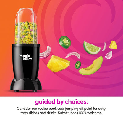 Magic Bullet Blender, Small, Silver, 11 Piece Set