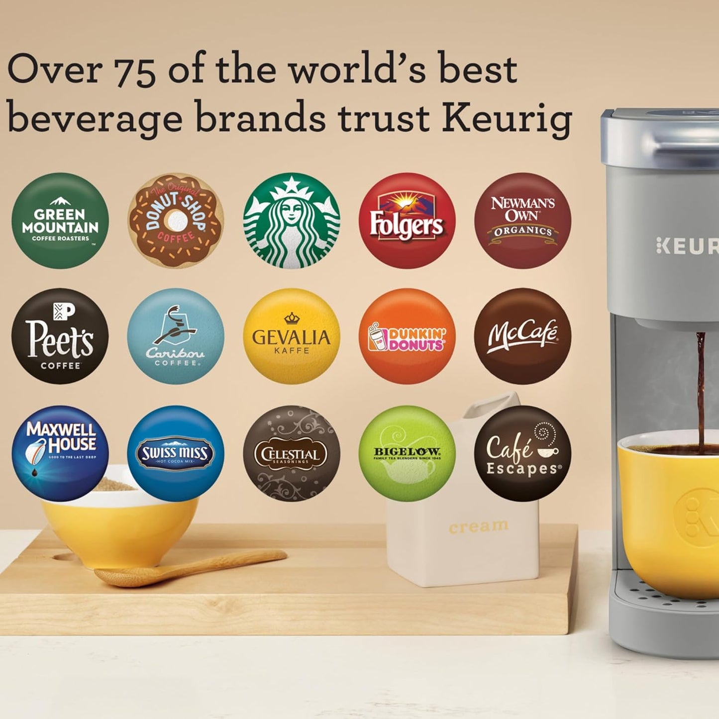 Keurig K-Mini Single Serve K-Cup Pod Coffee Maker, 6 to 12oz Brew size, with Cord Storage, Perfect for Small Spaces, Black
