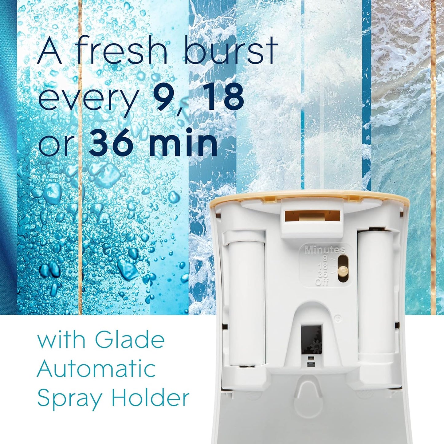 Glade Automatic Spray Air Freshener Refill, Scented Air Freshener for Home and Bathroom, Clean Linen, 6.2 Oz, 3 Count